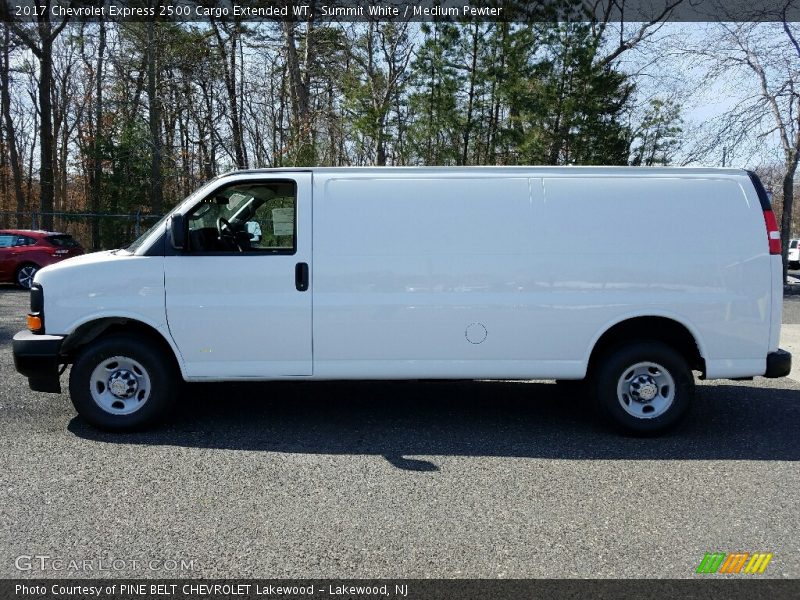 Summit White / Medium Pewter 2017 Chevrolet Express 2500 Cargo Extended WT