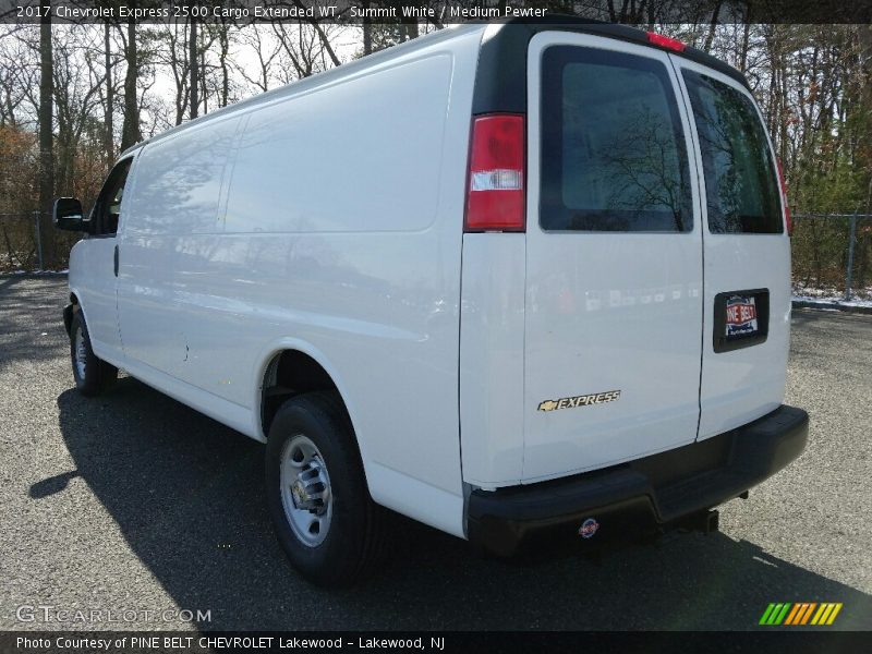 Summit White / Medium Pewter 2017 Chevrolet Express 2500 Cargo Extended WT