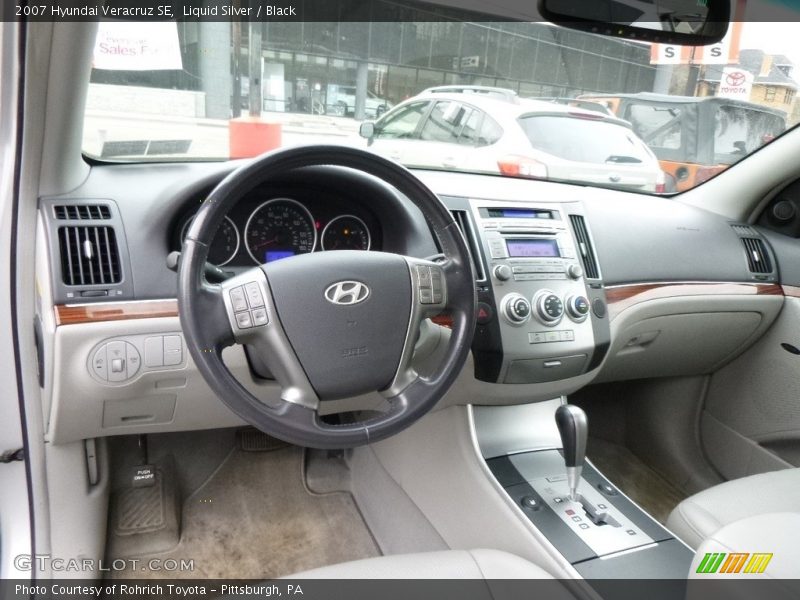 Liquid Silver / Black 2007 Hyundai Veracruz SE