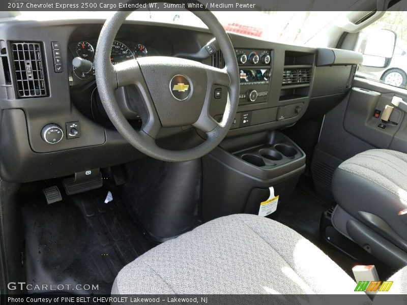 Summit White / Medium Pewter 2017 Chevrolet Express 2500 Cargo Extended WT
