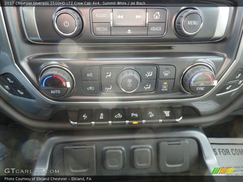 Summit White / Jet Black 2017 Chevrolet Silverado 3500HD LTZ Crew Cab 4x4