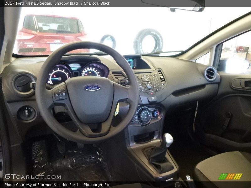 Shadow Black / Charcoal Black 2017 Ford Fiesta S Sedan