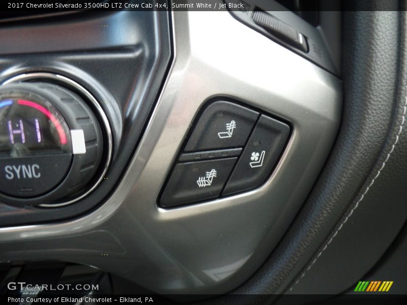 Summit White / Jet Black 2017 Chevrolet Silverado 3500HD LTZ Crew Cab 4x4
