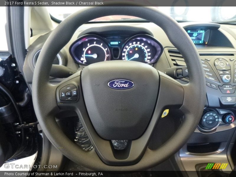 Shadow Black / Charcoal Black 2017 Ford Fiesta S Sedan