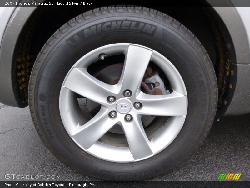 Liquid Silver / Black 2007 Hyundai Veracruz SE