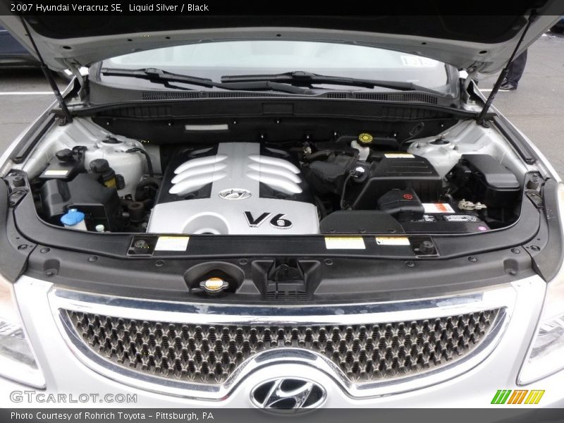 Liquid Silver / Black 2007 Hyundai Veracruz SE