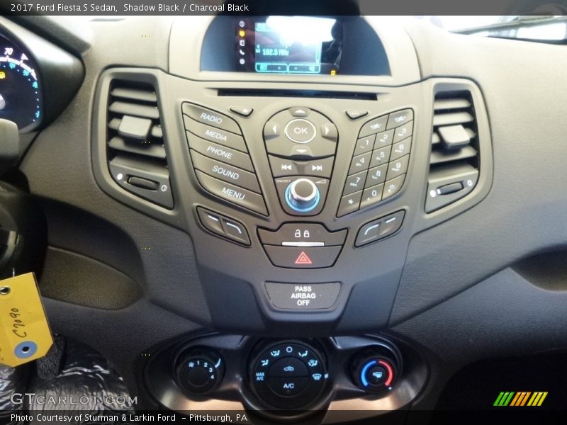 Shadow Black / Charcoal Black 2017 Ford Fiesta S Sedan