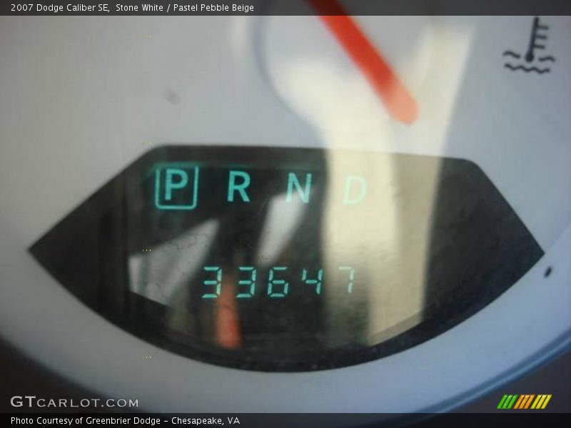 Stone White / Pastel Pebble Beige 2007 Dodge Caliber SE