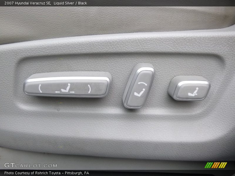 Liquid Silver / Black 2007 Hyundai Veracruz SE