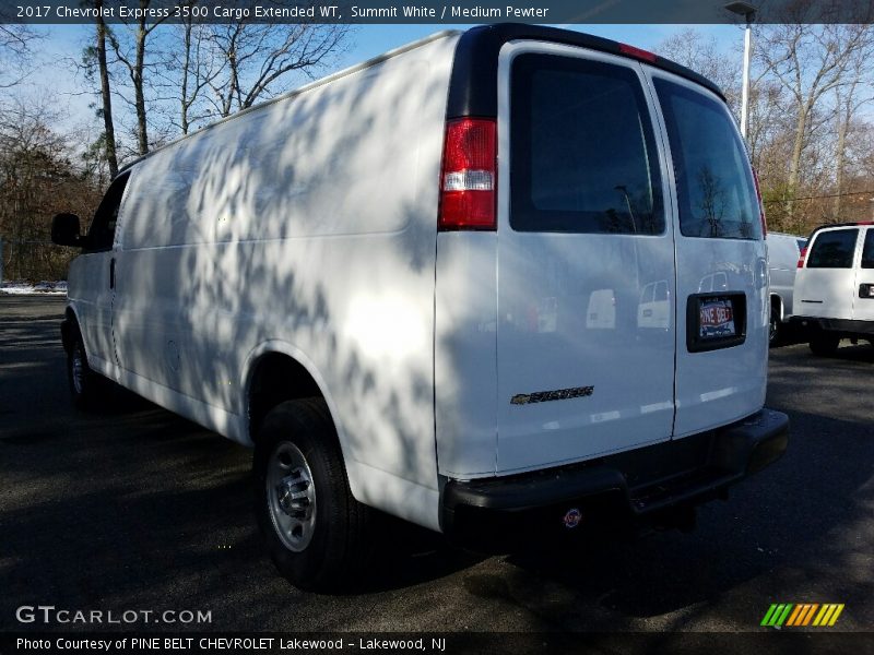 Summit White / Medium Pewter 2017 Chevrolet Express 3500 Cargo Extended WT
