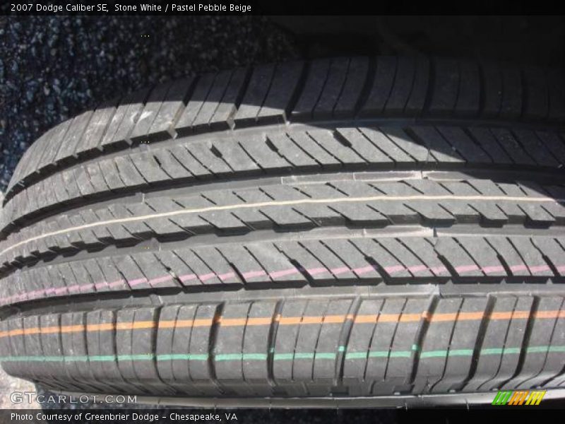 Stone White / Pastel Pebble Beige 2007 Dodge Caliber SE