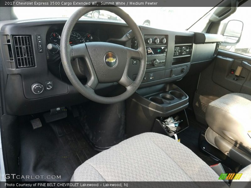 Summit White / Medium Pewter 2017 Chevrolet Express 3500 Cargo Extended WT