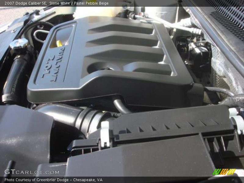 Stone White / Pastel Pebble Beige 2007 Dodge Caliber SE