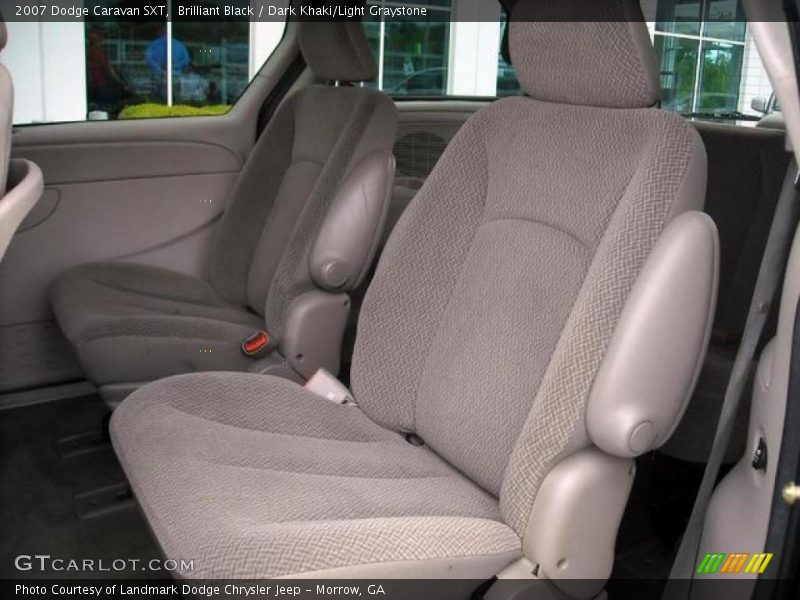 Brilliant Black / Dark Khaki/Light Graystone 2007 Dodge Caravan SXT