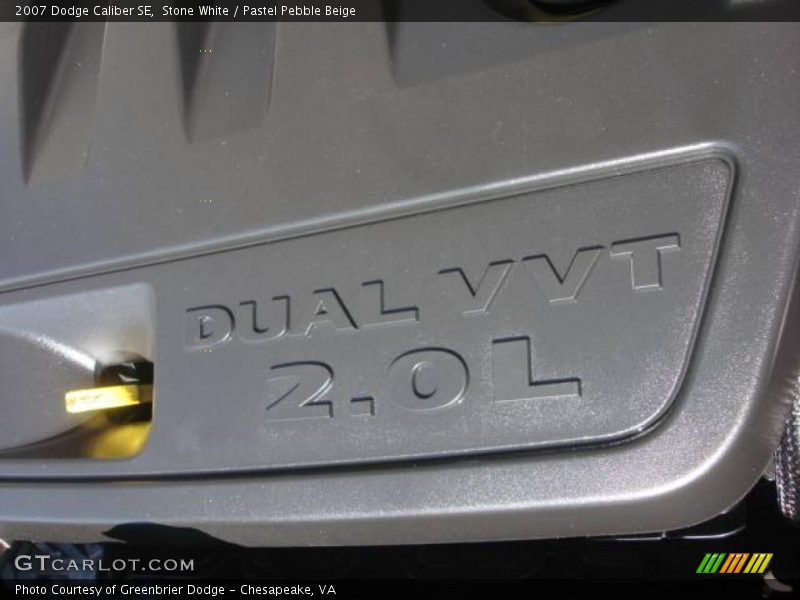 Stone White / Pastel Pebble Beige 2007 Dodge Caliber SE