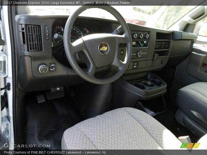 Summit White / Medium Pewter 2017 Chevrolet Express 3500 Cargo Extended WT