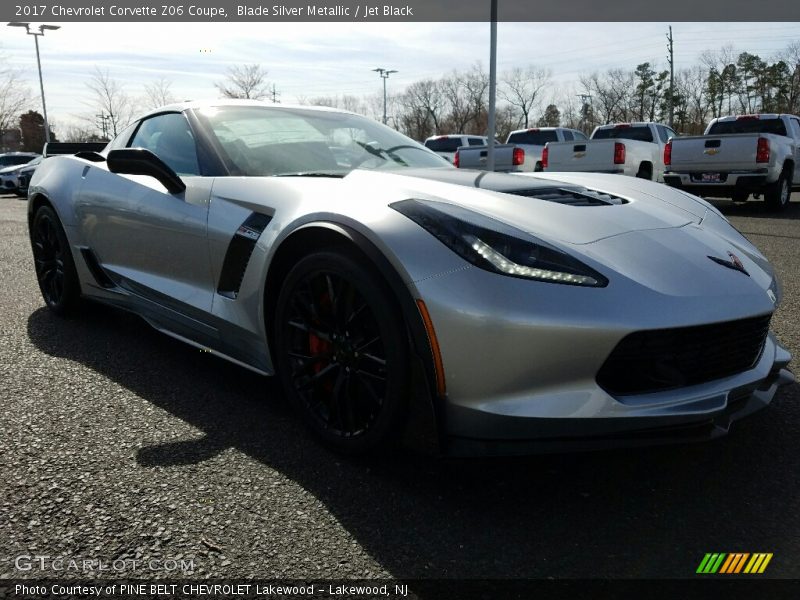 Blade Silver Metallic / Jet Black 2017 Chevrolet Corvette Z06 Coupe