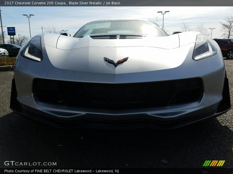 Blade Silver Metallic / Jet Black 2017 Chevrolet Corvette Z06 Coupe