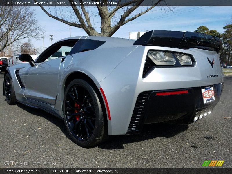 Blade Silver Metallic / Jet Black 2017 Chevrolet Corvette Z06 Coupe