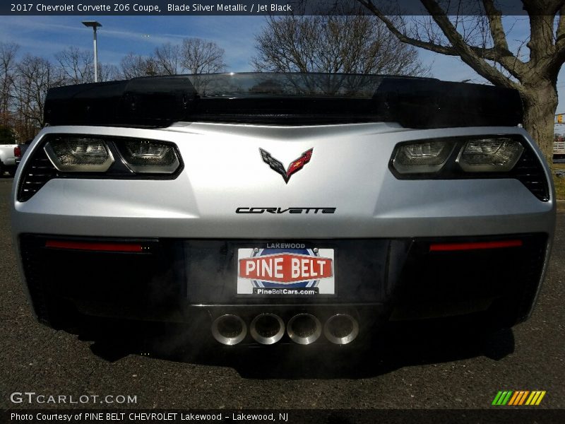 Blade Silver Metallic / Jet Black 2017 Chevrolet Corvette Z06 Coupe