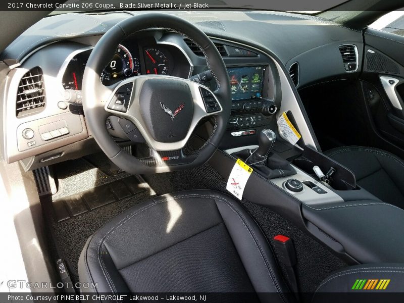 Blade Silver Metallic / Jet Black 2017 Chevrolet Corvette Z06 Coupe