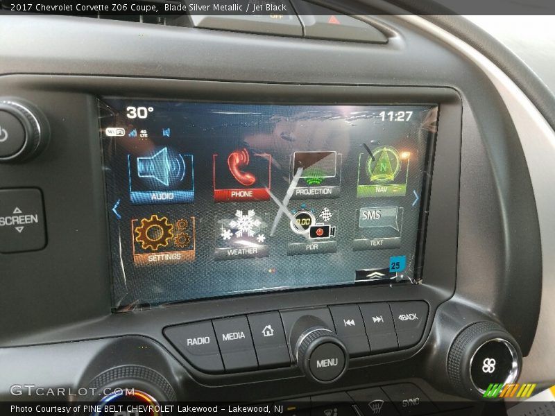 Blade Silver Metallic / Jet Black 2017 Chevrolet Corvette Z06 Coupe