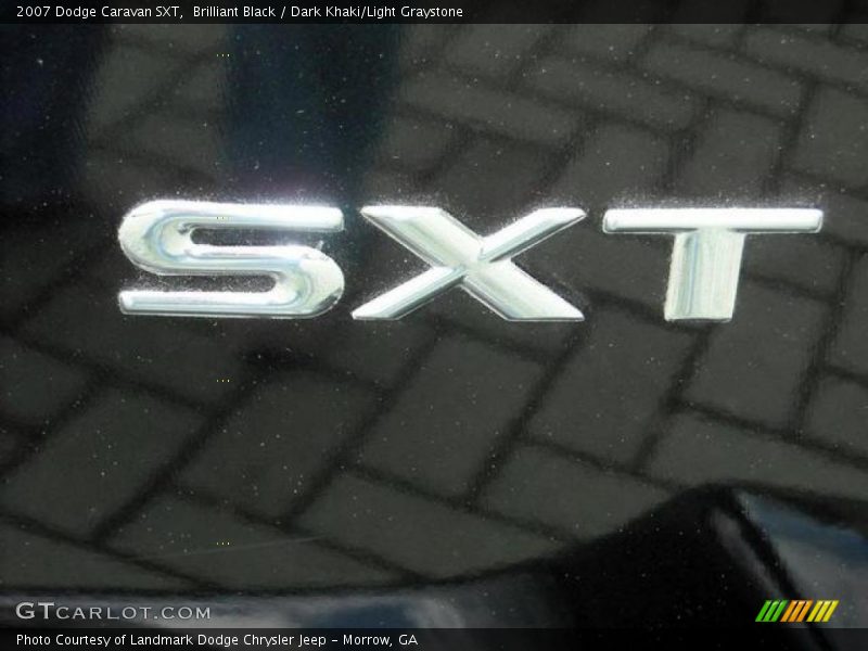 Brilliant Black / Dark Khaki/Light Graystone 2007 Dodge Caravan SXT