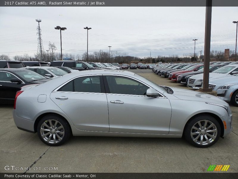 Radiant Silver Metallic / Jet Black 2017 Cadillac ATS AWD