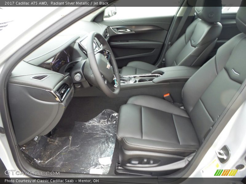 Radiant Silver Metallic / Jet Black 2017 Cadillac ATS AWD