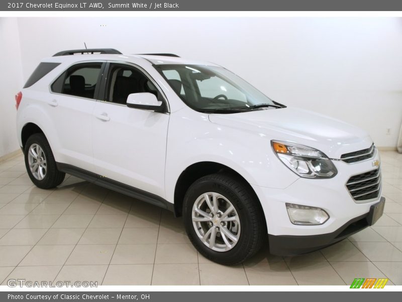Summit White / Jet Black 2017 Chevrolet Equinox LT AWD