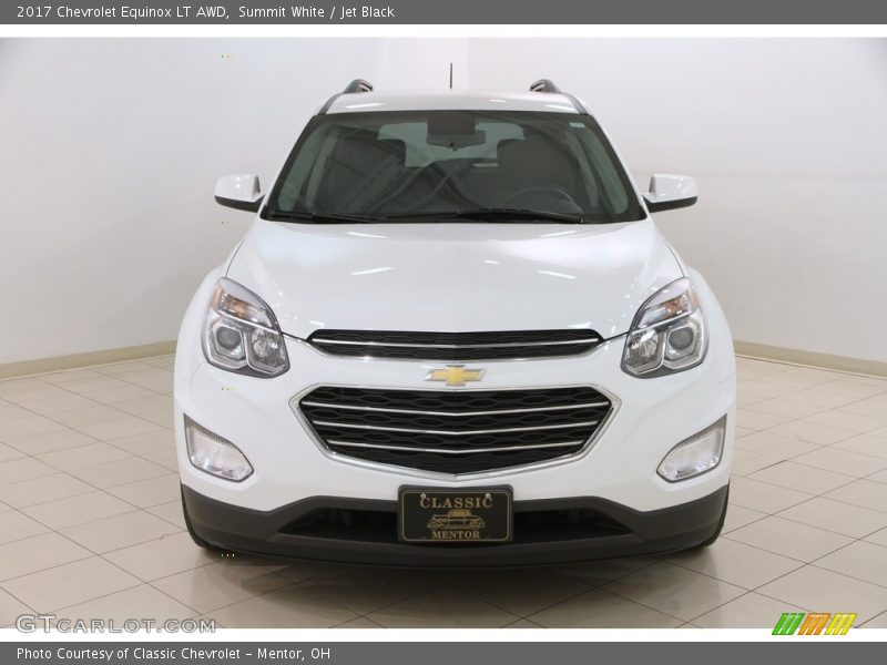 Summit White / Jet Black 2017 Chevrolet Equinox LT AWD