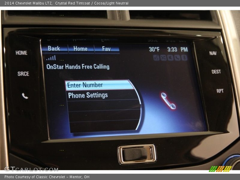 Crystal Red Tintcoat / Cocoa/Light Neutral 2014 Chevrolet Malibu LTZ