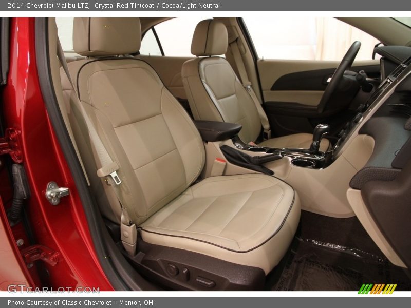Crystal Red Tintcoat / Cocoa/Light Neutral 2014 Chevrolet Malibu LTZ