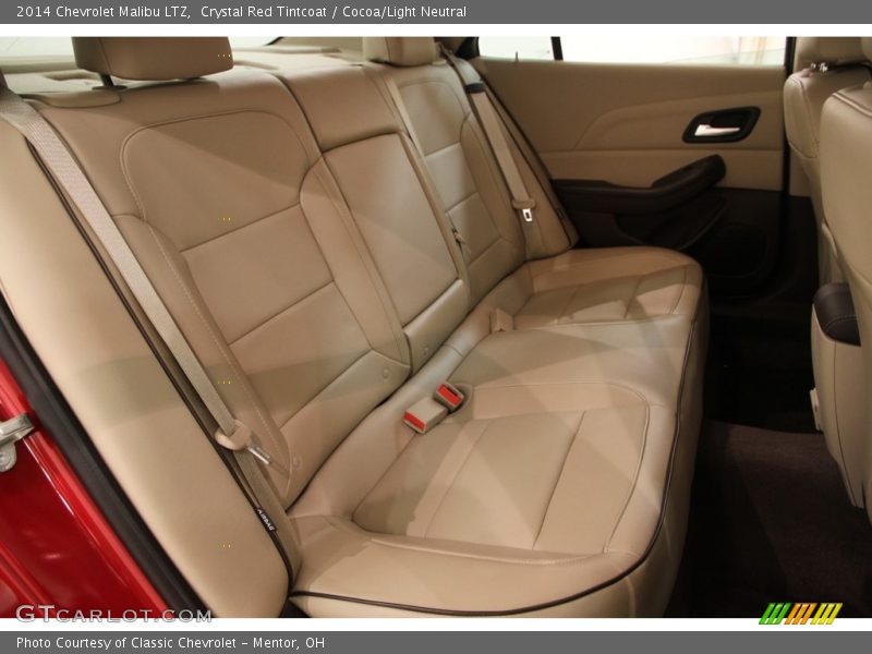 Crystal Red Tintcoat / Cocoa/Light Neutral 2014 Chevrolet Malibu LTZ