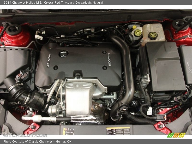 Crystal Red Tintcoat / Cocoa/Light Neutral 2014 Chevrolet Malibu LTZ
