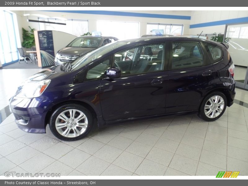 Blackberry Pearl / Sport Black 2009 Honda Fit Sport