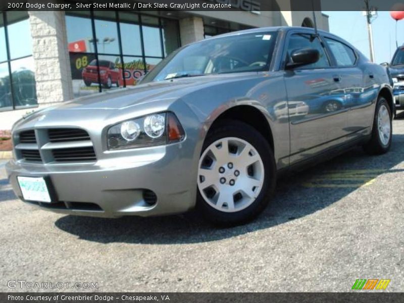 Silver Steel Metallic / Dark Slate Gray/Light Graystone 2007 Dodge Charger