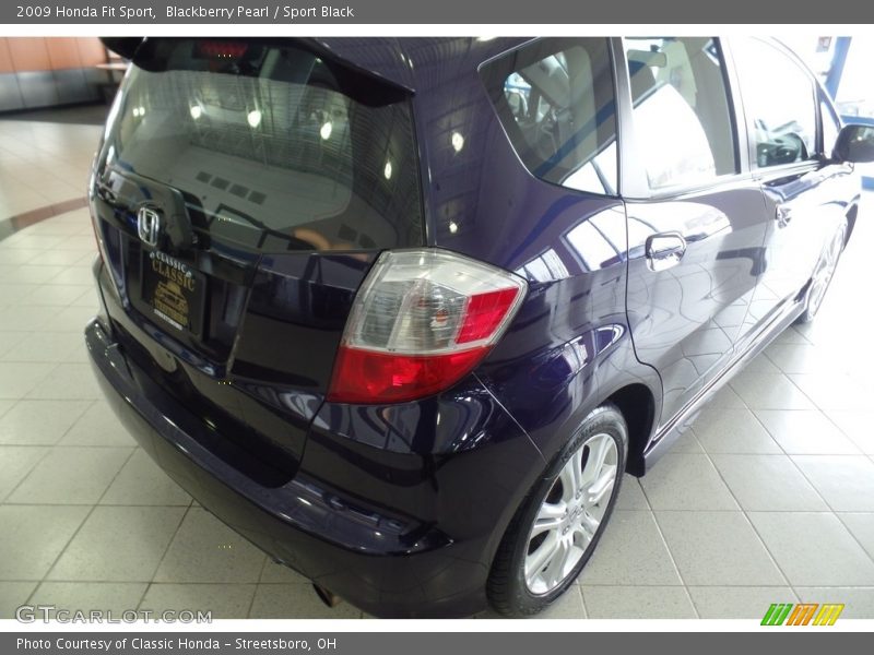 Blackberry Pearl / Sport Black 2009 Honda Fit Sport