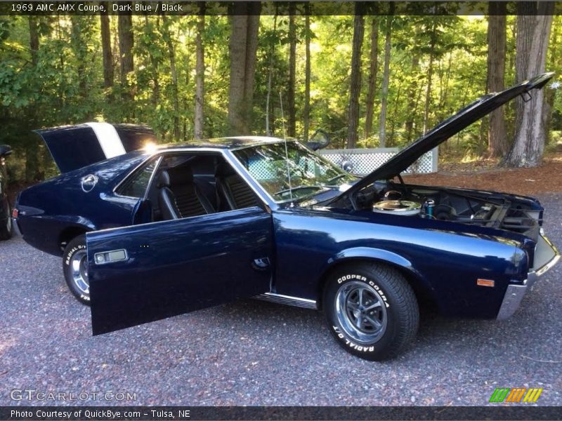 Dark Blue / Black 1969 AMC AMX Coupe