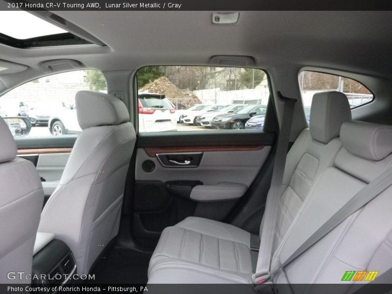 Lunar Silver Metallic / Gray 2017 Honda CR-V Touring AWD