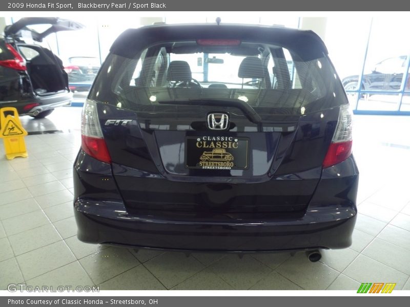 Blackberry Pearl / Sport Black 2009 Honda Fit Sport