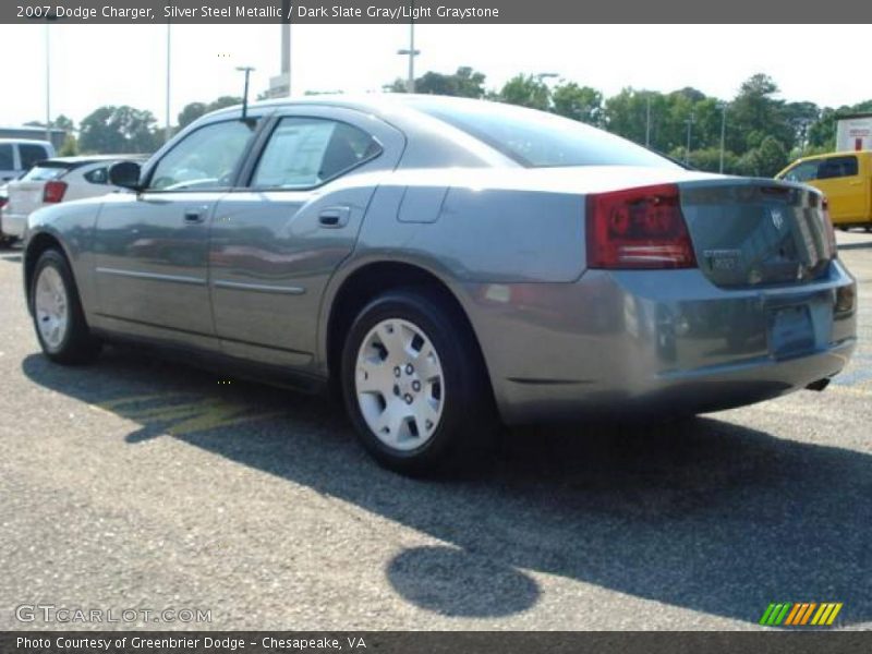 Silver Steel Metallic / Dark Slate Gray/Light Graystone 2007 Dodge Charger