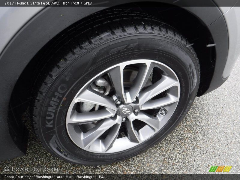 Iron Frost / Gray 2017 Hyundai Santa Fe SE AWD