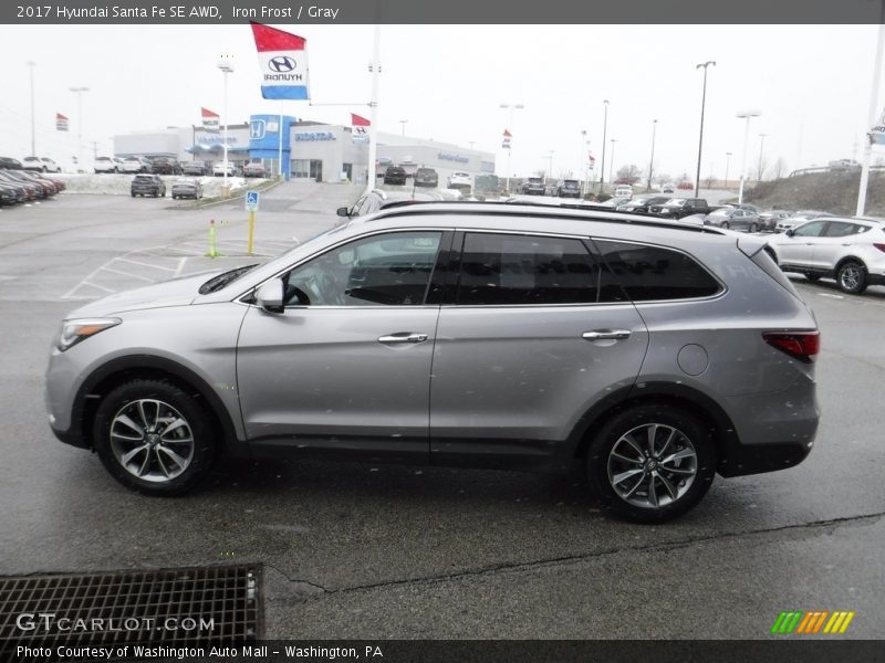 Iron Frost / Gray 2017 Hyundai Santa Fe SE AWD