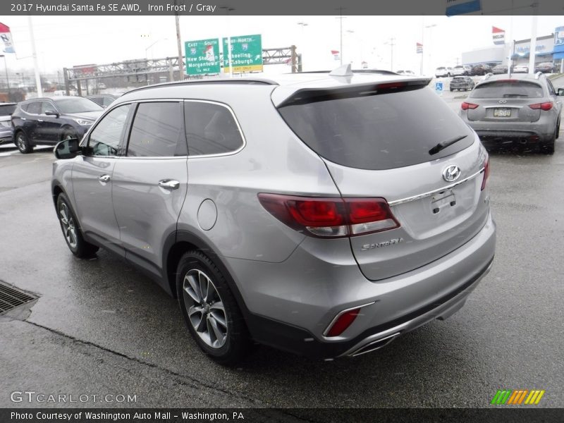 Iron Frost / Gray 2017 Hyundai Santa Fe SE AWD