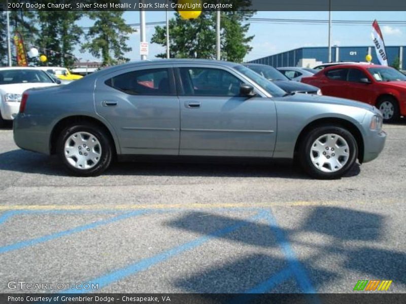 Silver Steel Metallic / Dark Slate Gray/Light Graystone 2007 Dodge Charger