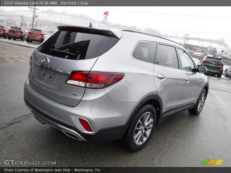 Iron Frost / Gray 2017 Hyundai Santa Fe SE AWD