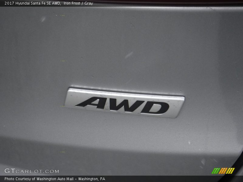 Iron Frost / Gray 2017 Hyundai Santa Fe SE AWD