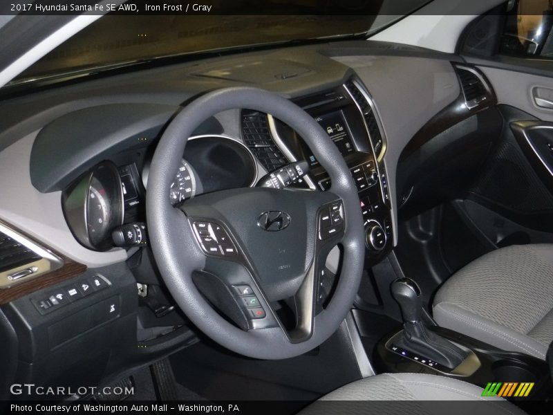 Iron Frost / Gray 2017 Hyundai Santa Fe SE AWD