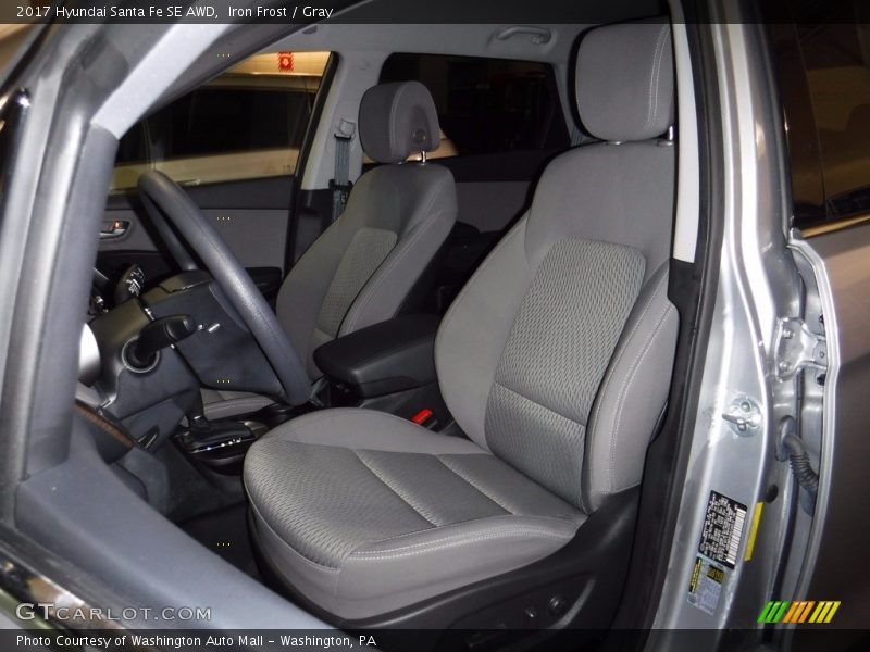 Iron Frost / Gray 2017 Hyundai Santa Fe SE AWD